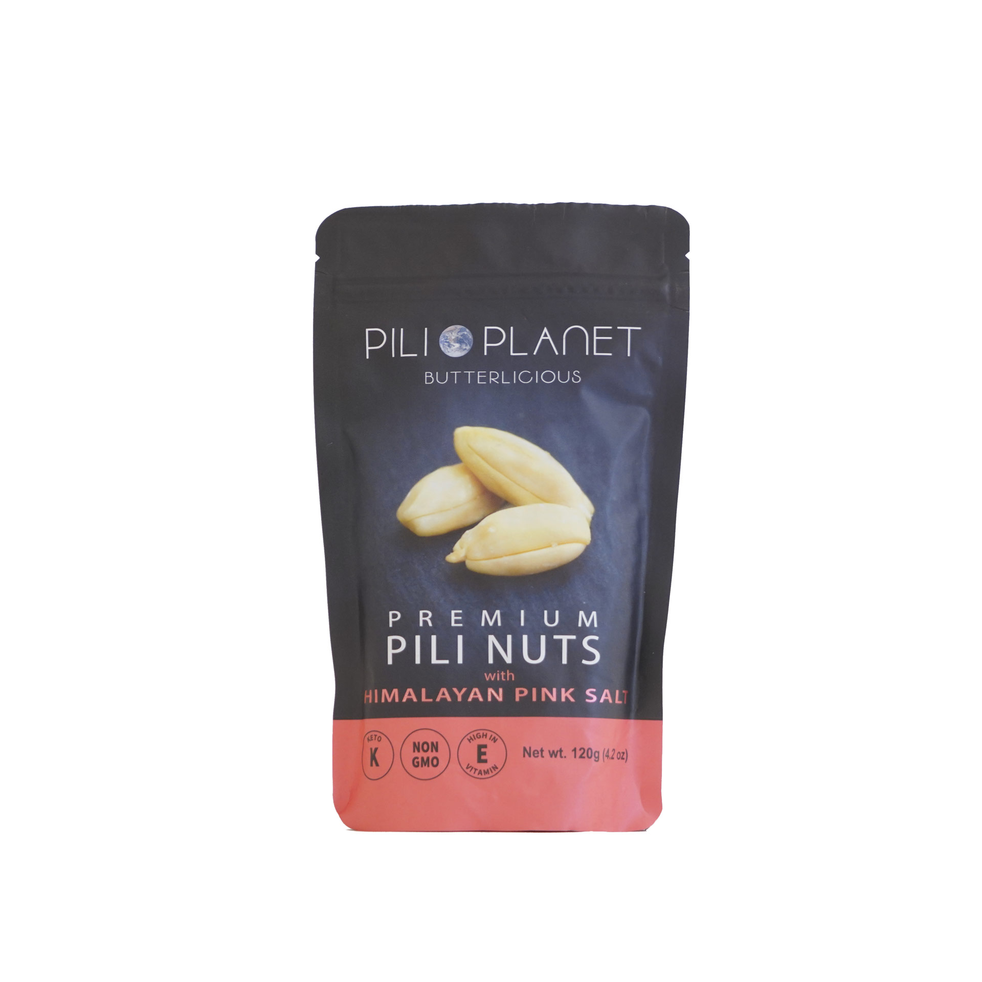 Pili Planet Premium Pili Nuts with Himalayan Pink Salt (120g)