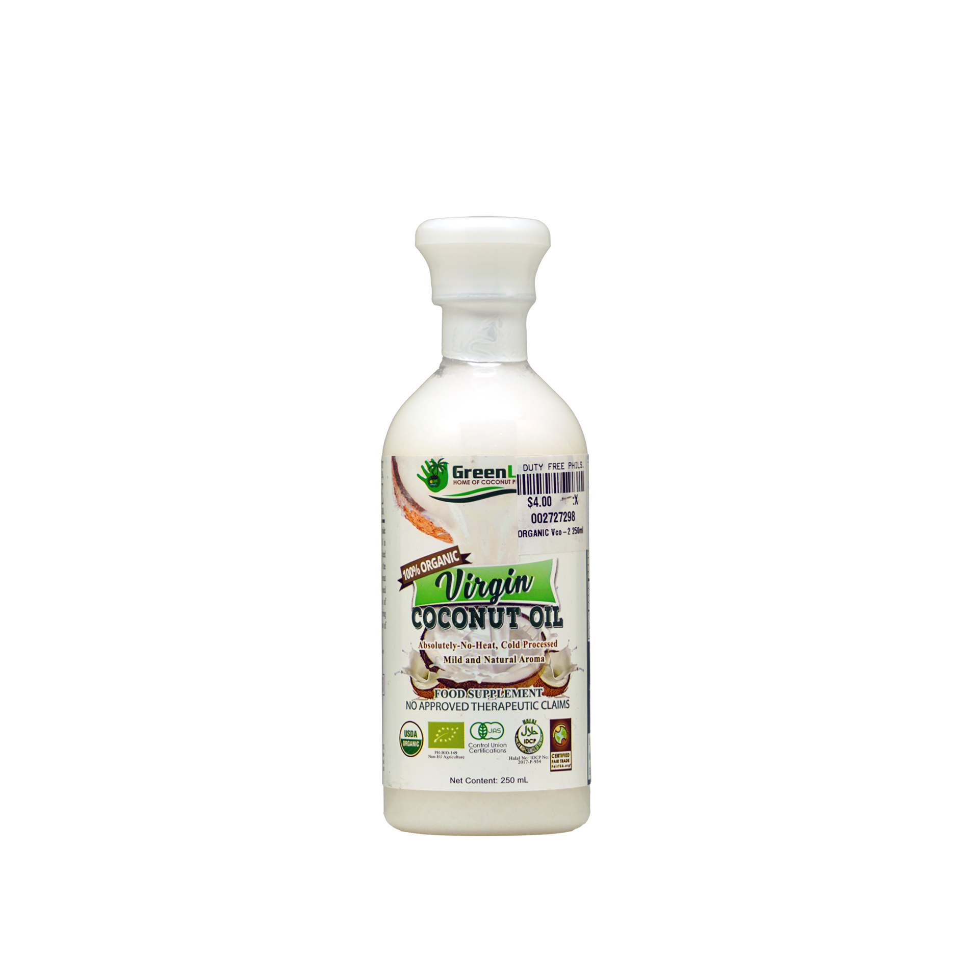 GreenLife Organic Virgin Coconut Oil (250ml)