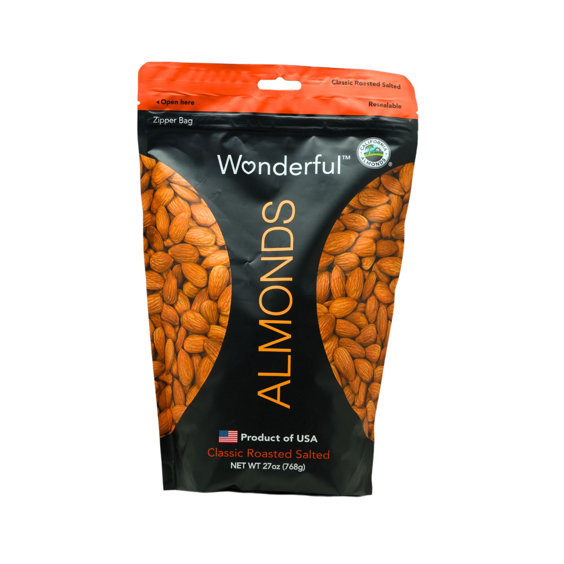 Wonderful Classic Roasted Salted Almonds (768g)