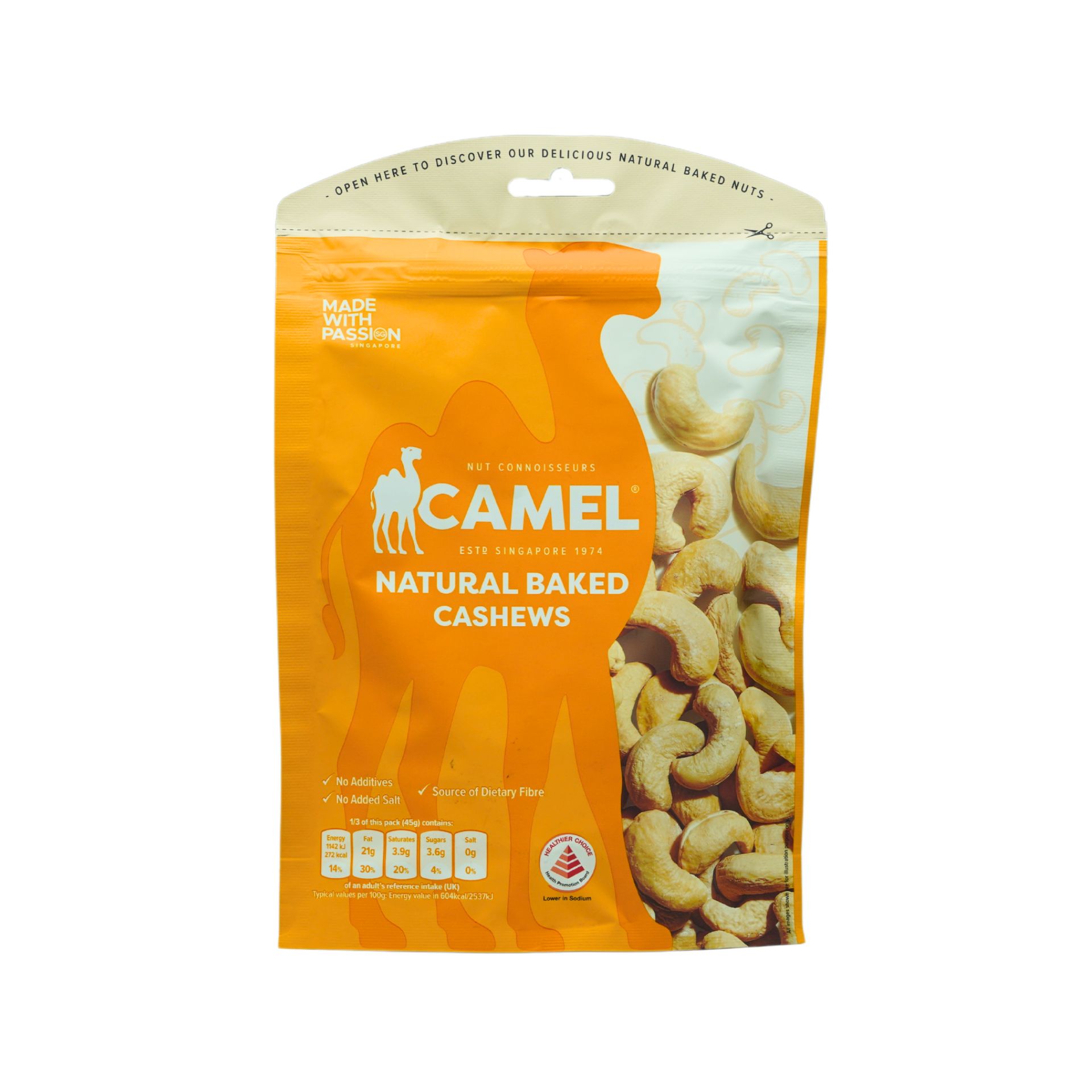 Camel Natural Baked Cashews (135g)