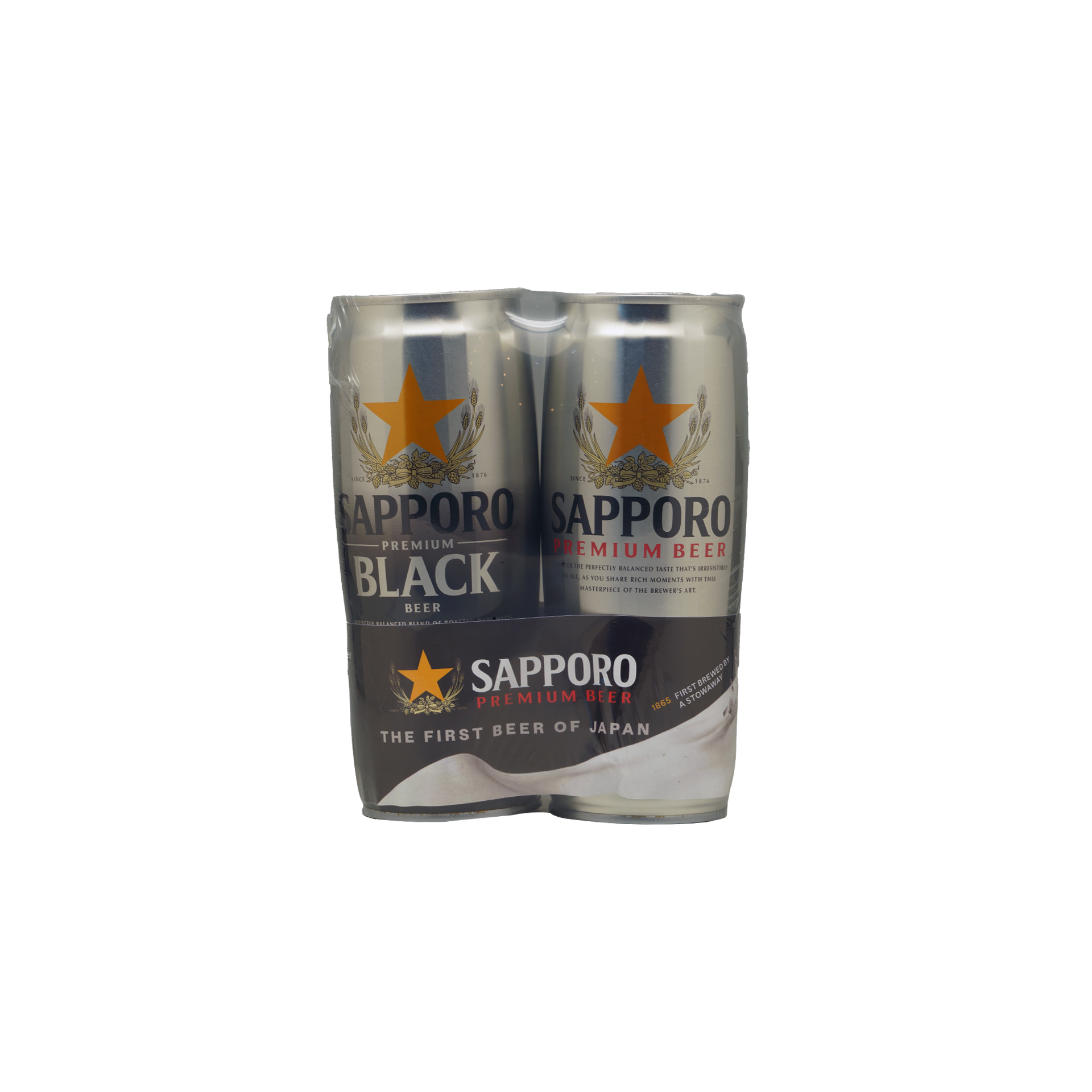 Sapporo Twin Pack Premium black beer & Premium Beer (650 ml each)