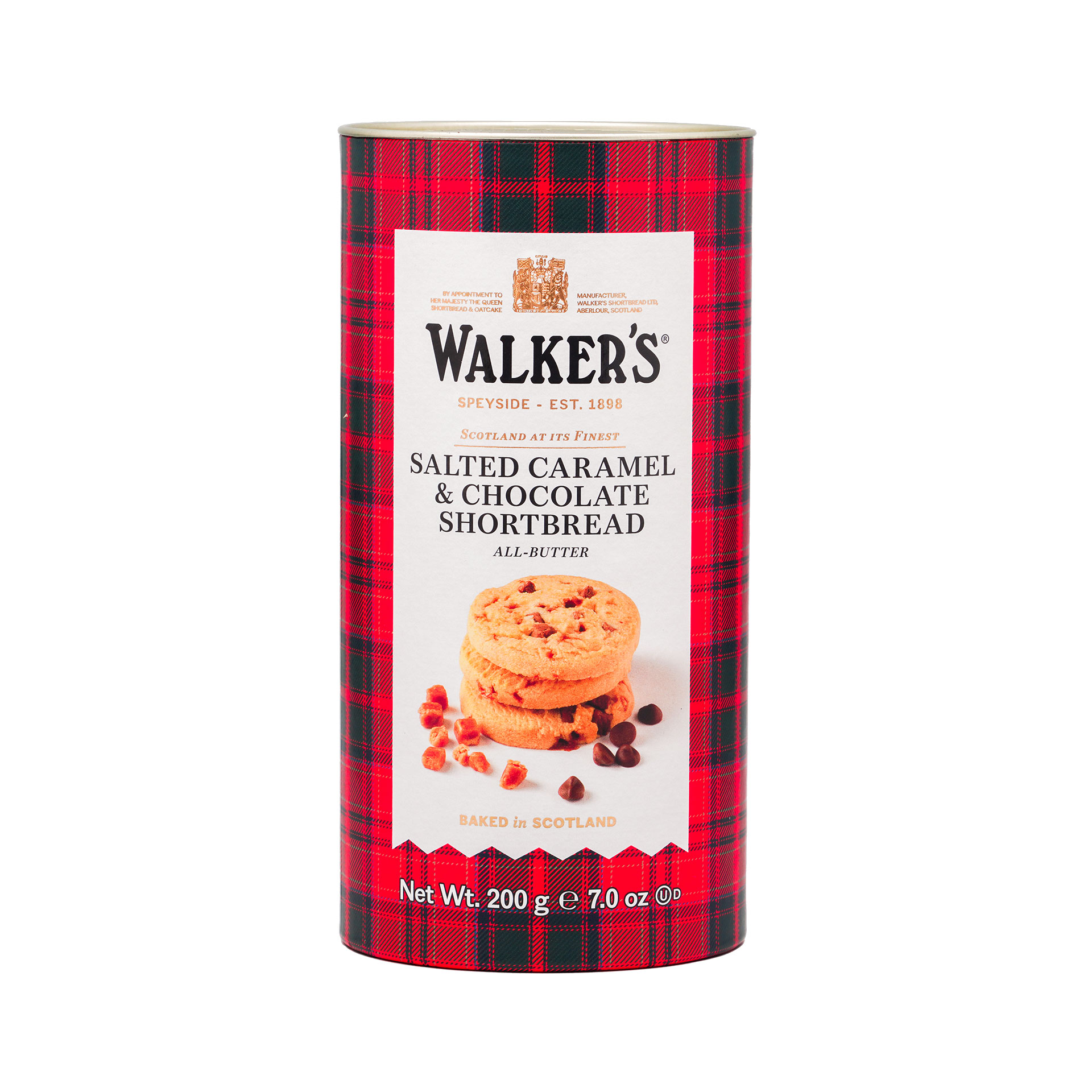 Walker's Salted Caramel & White Chocolate Chunk Shortbread (200g)