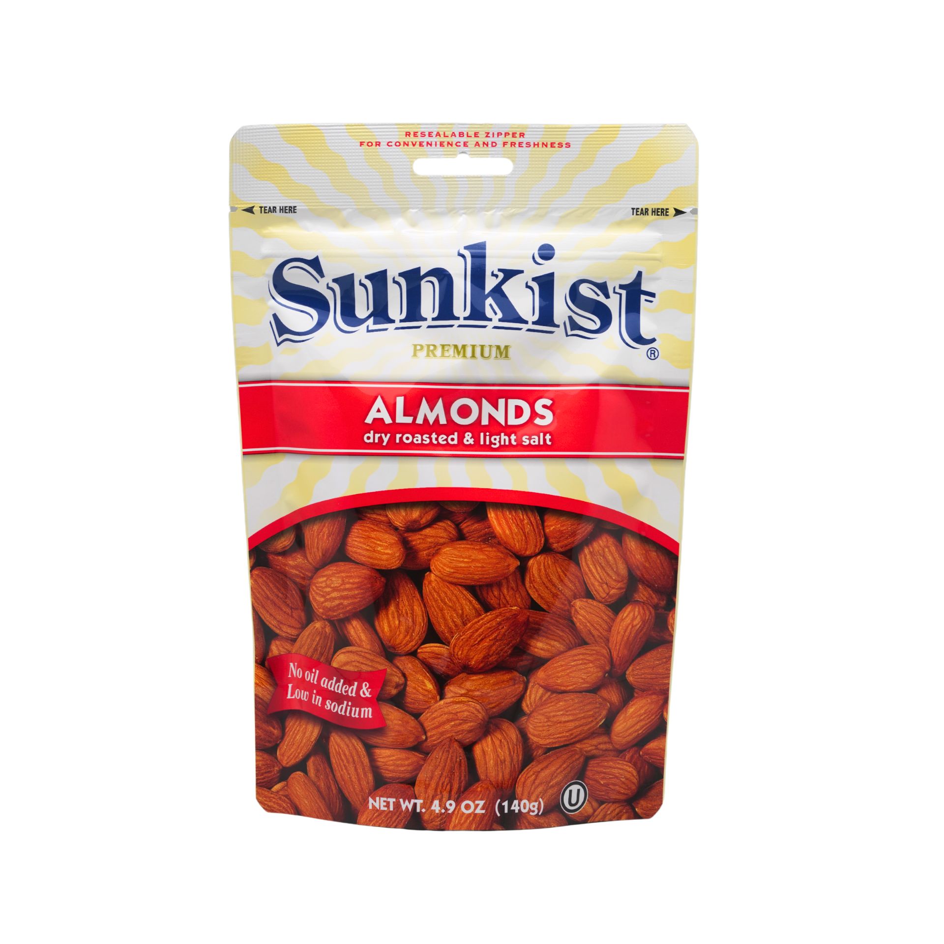 Sunkist Dry Roasted & Light Salt Almond (140g)